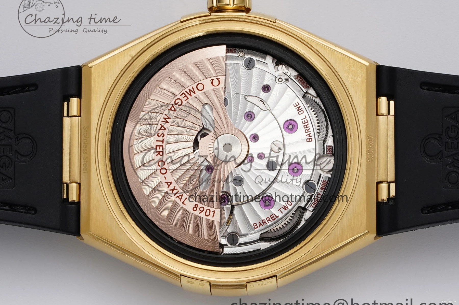 0425 UrbanStyle Constellation Black Ceramic YG VSF 1:1 Best Edition Black Dial on Black Gummy Strap A8900 Super Clone 7764